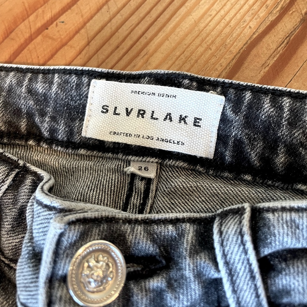 - 🩷HOST PICK🩷 - SLVRLAKE Lou Lou denim - blackish-grey jeans in great condition. - Picture 4 of 8